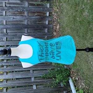 Blue tank top size